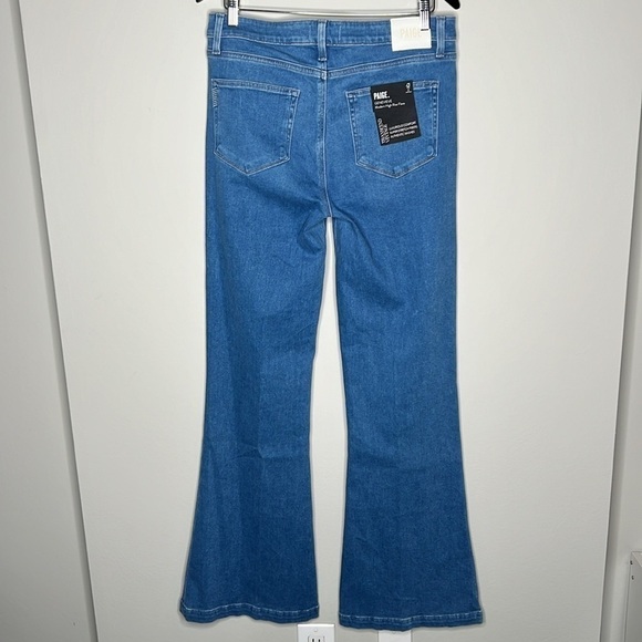 PAIGE Genevieve Modern High Rise Flare Jeans in Golden Years Size 32 NWT! - Picture 16 of 16